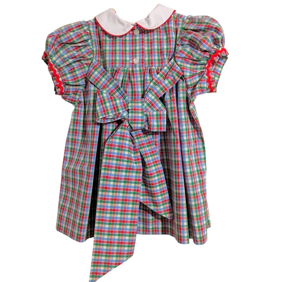 TBBC Mary Dal Dress Miss Porter's Plaid Richmond Red 18-24 Months NWT Preppy - Picture 7 of 9